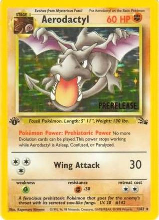 WoTC Promo Aerodactyl (Prerelease) #01