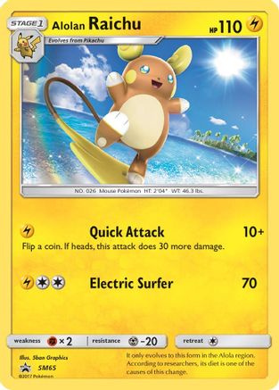 SM Promos Alolan Raichu #SM65