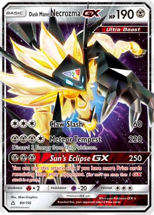 SM - Ultra Prism Dusk Mane Necrozma GX #90
