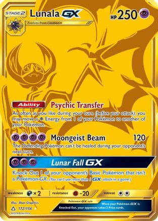 SM - Ultra Prism Lunala GX (Secret Rare) #172