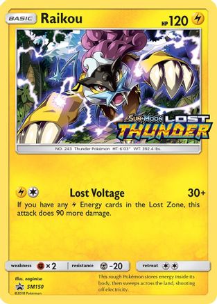 SM Promos Raikou - SM150 (Prerelease) #SM150