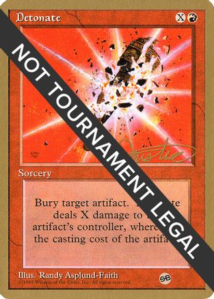 Detonate - 1996 Mark Justice (4ED) (SB)