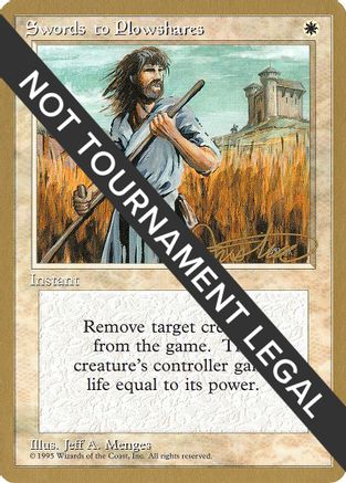 Heavy Play Swords to Plowshares 3rd Edition/Revised MTG English 