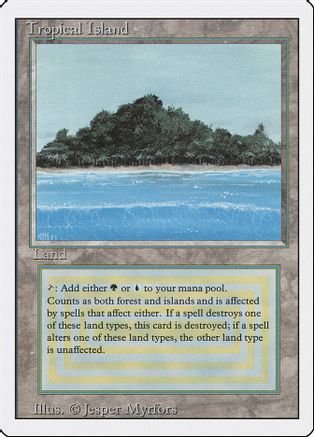 MTG【3ED】Tropical Island-