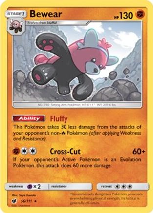 Deck Exclusives Bewear - 56/111 (Prerelease Kit Exclusive) #056