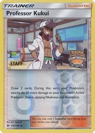 League & Championship Cards Professor Kukui - 128/149 (Regional Championships) [Staff] #128