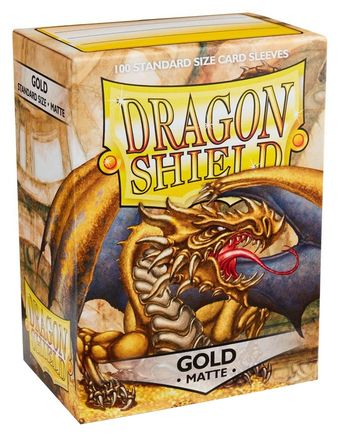 Shield Sleeves Free Shipping Dragon Shield Matte Gold 100 