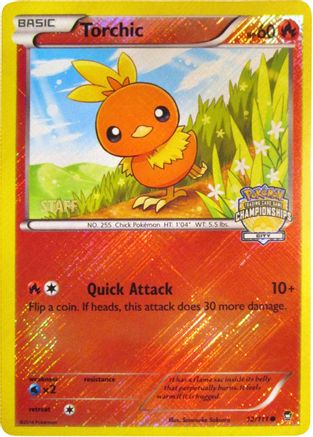 League & Championship Cards Torchic - 12/111 (City Championships) [Staff] #012