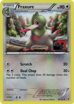 League & Championship Cards Fraxure - 87/101 (League Promo) #087