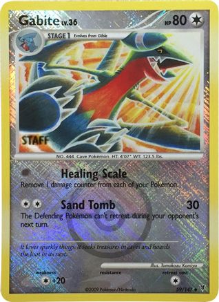 League & Championship Cards Gabite - 59/147 (Championship Promo) [Staff] #059