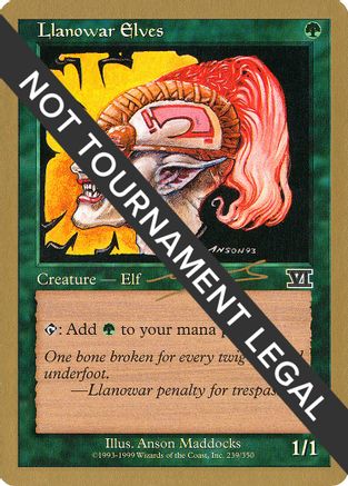 Llanowar Elves - 2000 Nicolas Labarre (6ED)
