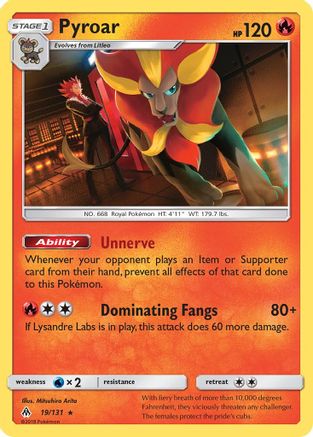 SM - Forbidden Light Pyroar #19
