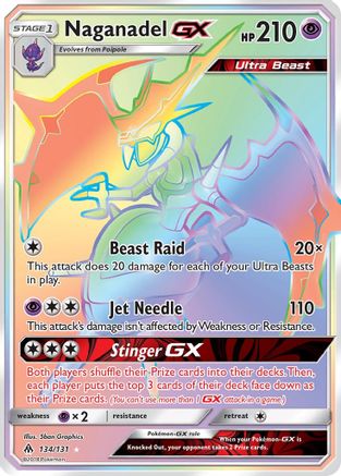 SM - Forbidden Light Naganadel GX (Secret) #134