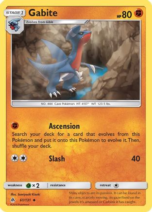 SM - Forbidden Light Gabite #61