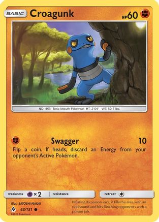 SM - Forbidden Light Croagunk #63
