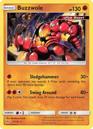 SM - Forbidden Light Buzzwole #77
