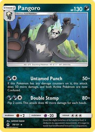 SM - Forbidden Light Pangoro #78