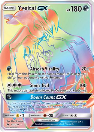 SM - Forbidden Light Yveltal GX (Secret) #137