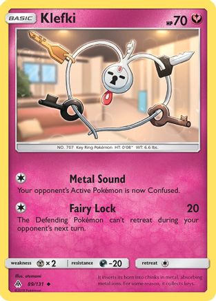 SM - Forbidden Light Klefki #89