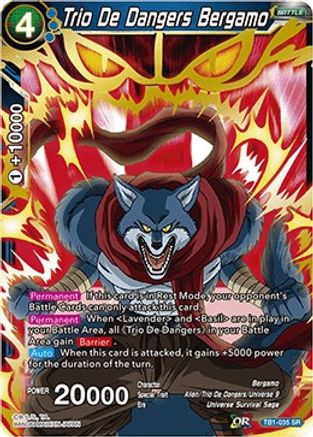 DRAGON BALL SUPER CARD GAME  TRIO DE DANGERS BASIL   TB1-038R 