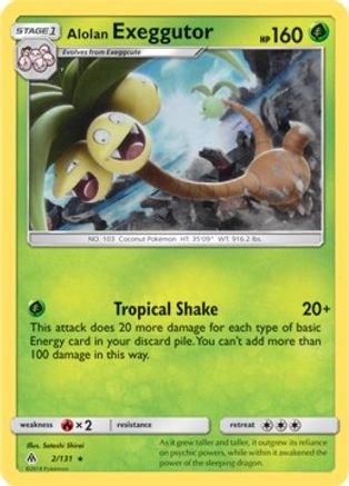 Deck Exclusives Alolan Exeggutor - 2/131 (SM Forbidden Light) #002