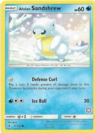 Alolan Sandshrew (14) 19 SM Trainer Kit: Alolan Sandslash & Alolan Ninetales Pokémon card
