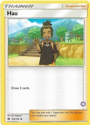 Hau (19) (Alolan Sandslash Half-Deck) 120 SM Trainer Kit: Alolan Sandslash & Alolan Ninetales Pokémon card