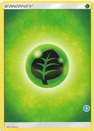 Grass Energy (5)  SM Trainer Kit: Alolan Sandslash & Alolan Ninetales Pokémon card