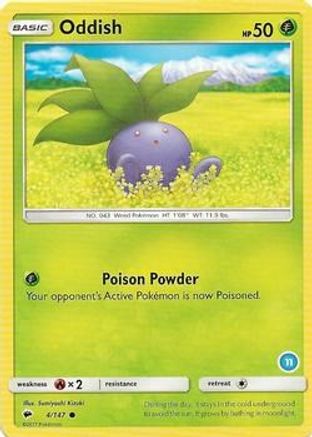 Oddish (11) 4 SM Trainer Kit: Alolan Sandslash & Alolan Ninetales Pokémon card