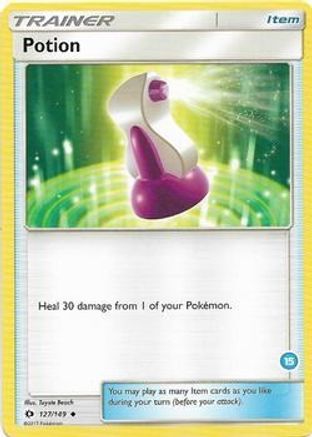 Potion (15) 127 SM Trainer Kit: Alolan Sandslash & Alolan Ninetales Pokémon card