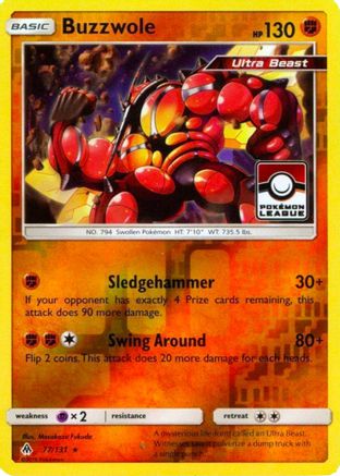 League & Championship Cards Buzzwole - 77/131 (Pokemon League) #077