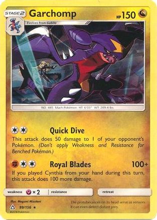 Deck Exclusives Garchomp - 99/156 (Cracked Ice Holo) #099
