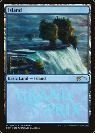 MTG GRAND PRIX FOIL BASIC LAND SET OF FOIL LAND 5X MINT CARD 