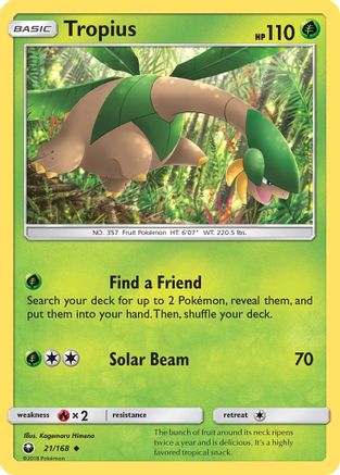 SM - Celestial Storm Tropius #21
