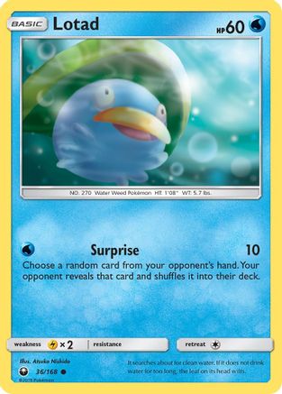 SM - Celestial Storm Lotad #36