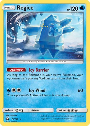 SM - Celestial Storm Regice #45