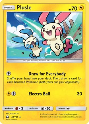 SM - Celestial Storm Plusle #53
