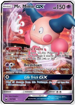 SM - Celestial Storm Mr. Mime GX #56