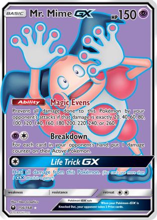 SM - Celestial Storm Mr. Mime GX (Full Art) #156