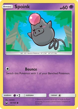 SM - Celestial Storm Spoink #59