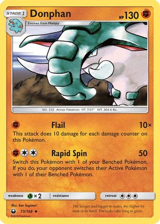 SM - Celestial Storm Donphan #73