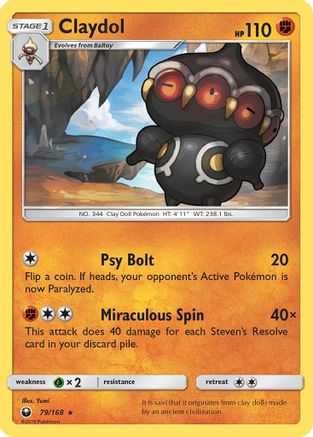 SM - Celestial Storm Claydol #79