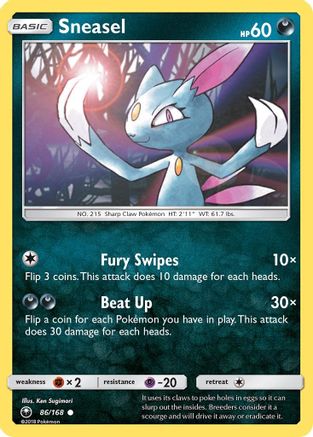 SM - Celestial Storm Sneasel #86