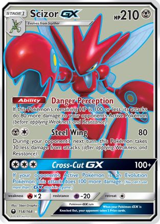 SM - Celestial Storm Scizor GX (Full Art) #158