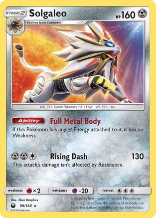 SM - Celestial Storm Solgaleo #99