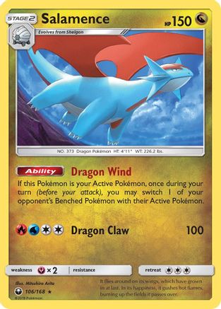 SM - Celestial Storm Salamence #106