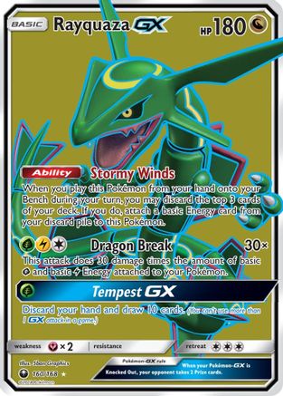 SM - Celestial Storm Rayquaza GX (Full Art) #160