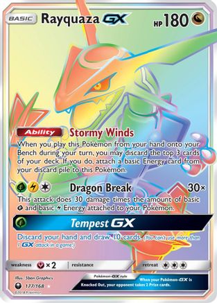Rayquaza GX (Secret) SM - Celestial Storm