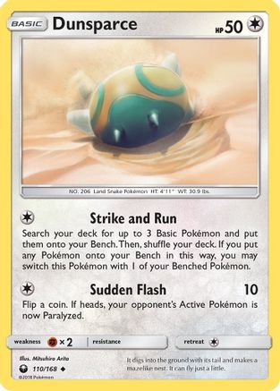 SM - Celestial Storm Dunsparce #110