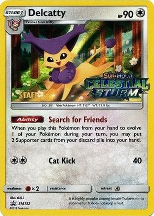 SM Promos Delcatty - SM132 (Prerelease) [Staff] #SM132